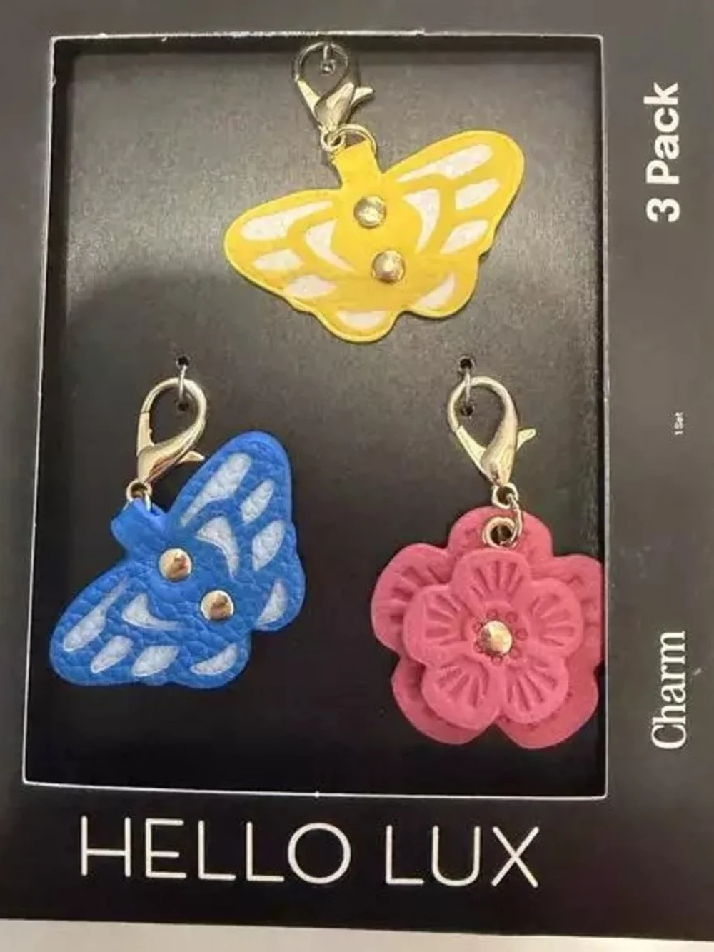 Lux 3pk Charms - Butterfly 3 Piece